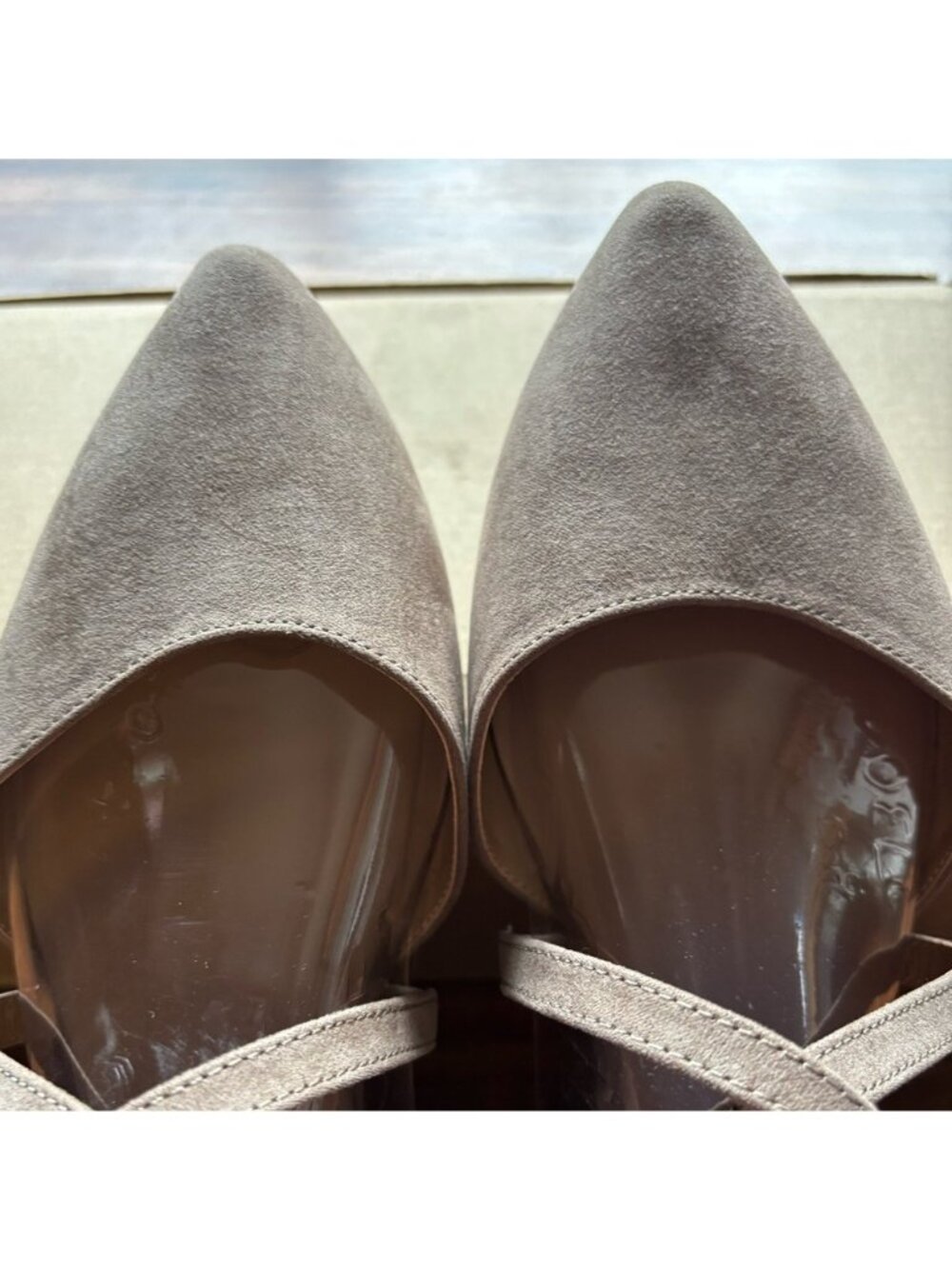 JC Journey Collection Marlee SZ 11 Women’s Flats Gray Ankle Strap Shoes 1026 - Picture 5 of 5